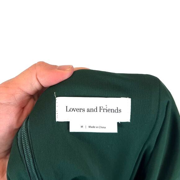 Lovers + Friends Velvet Faux Wrap Mini Slip Dress Womens Size Medium Sexy Event - Picture 8 of 10